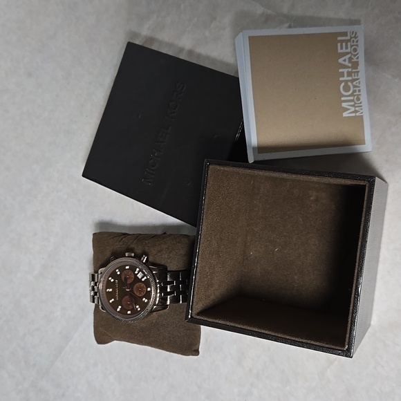 Michael Kors Ritz Chronograph Bronze Watch MK5547 - Picture 11 of 12